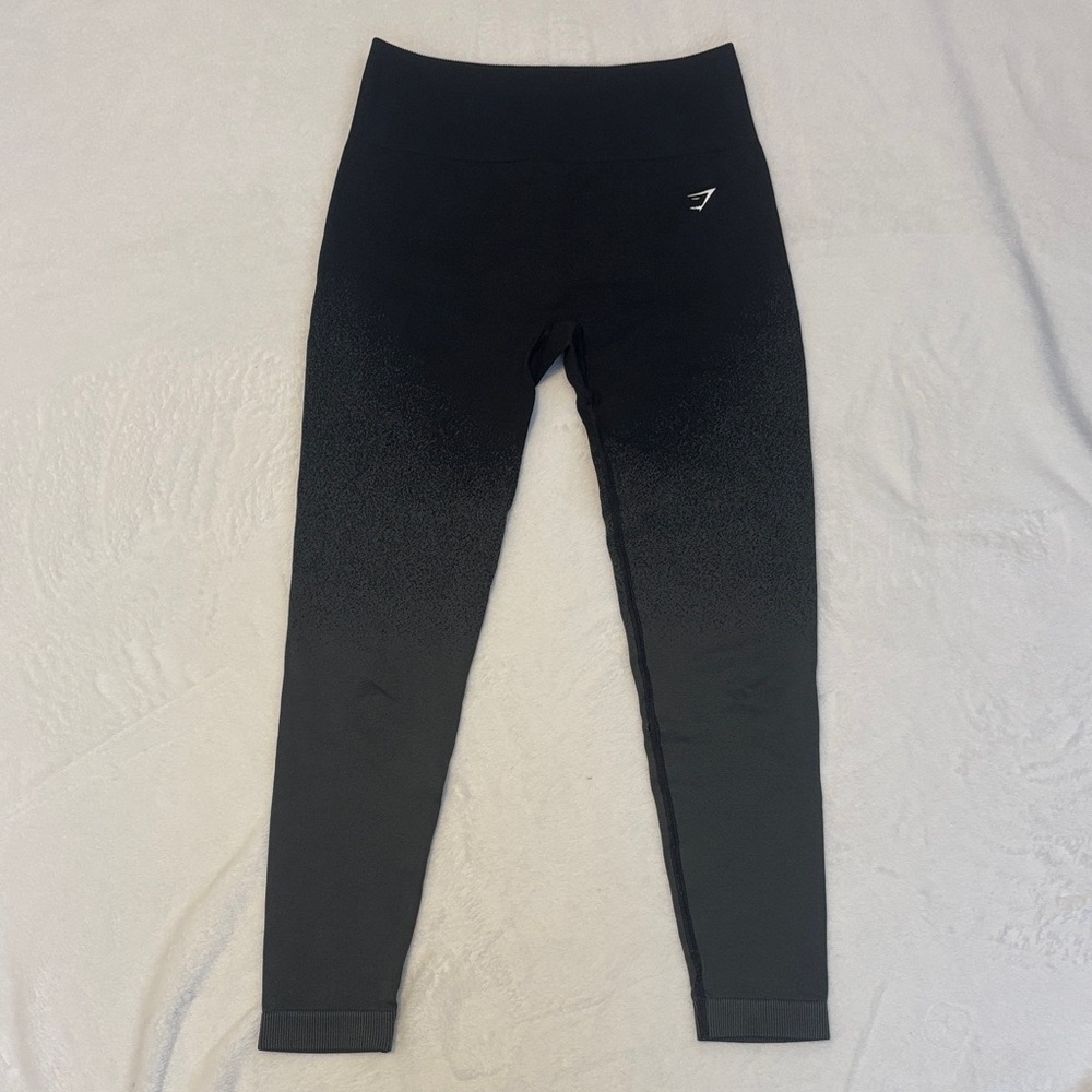 Gymshark Black and Grey Gradient Leggings